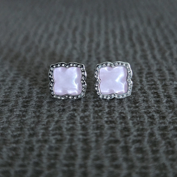 Kendra Scott "Mallory" Rose🌹 Quartz Stud Earrings - NWT - Picture 14 of 16